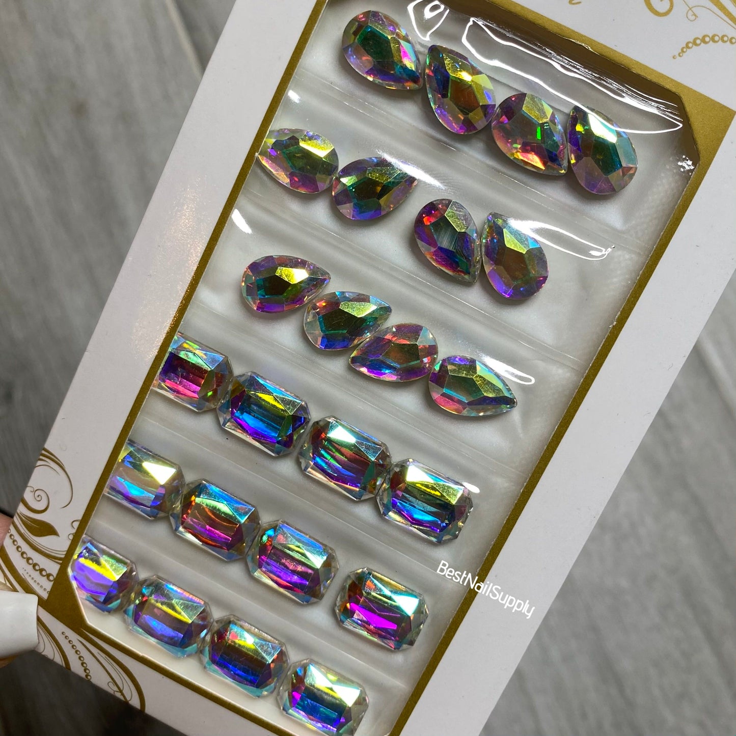 24pcs Mixed AB Crystals