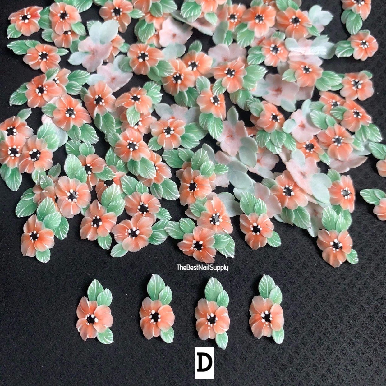 3D Acrylic Flowers 6 Colors (Style 51)