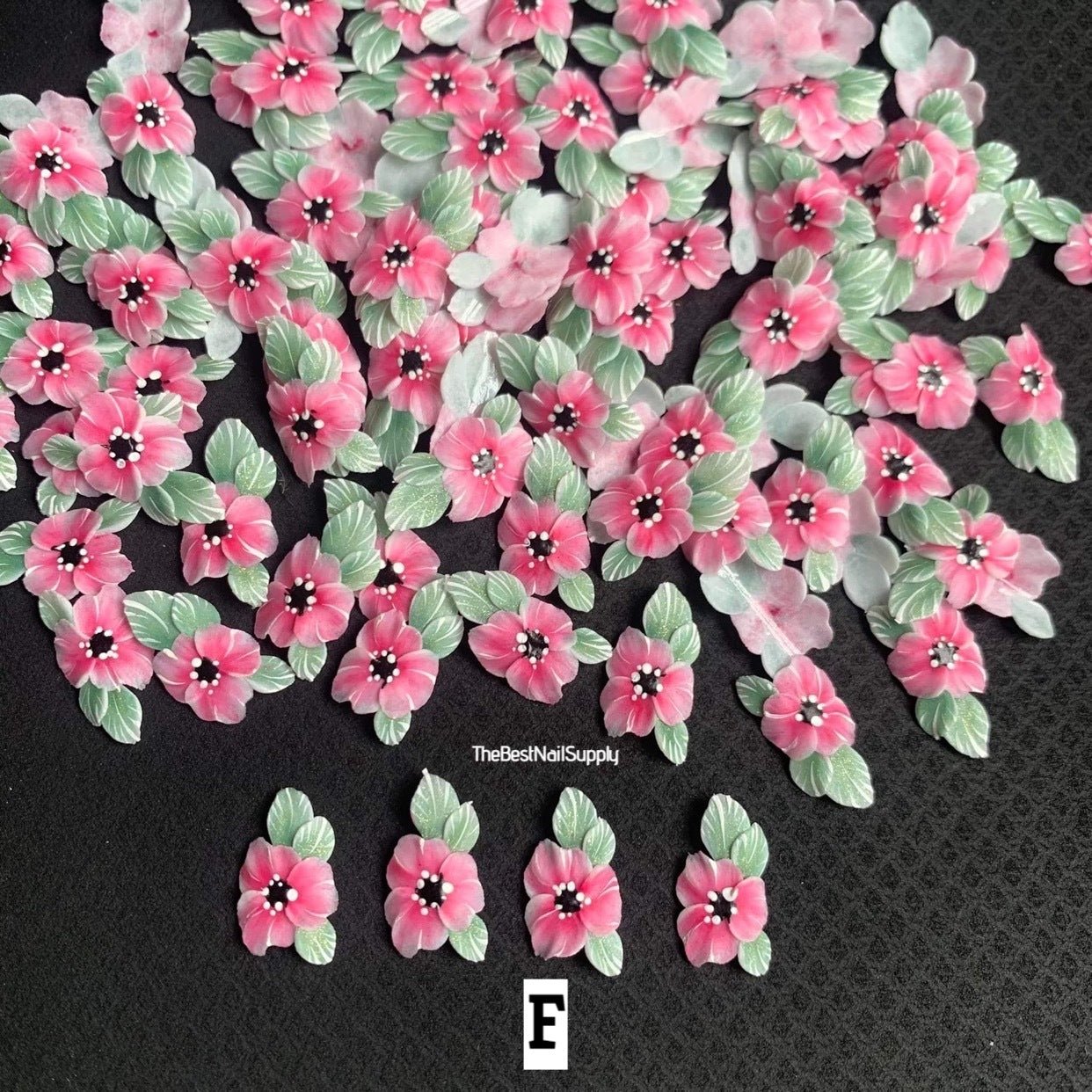 3D Acrylic Flowers 6 Colors (Style 51)