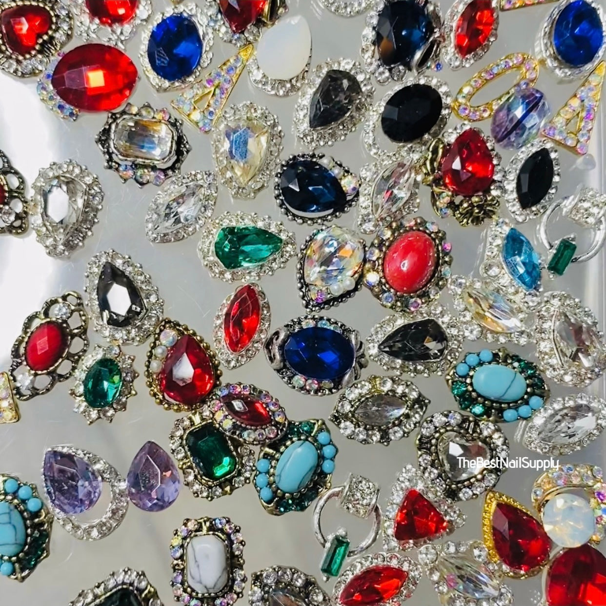 100 pieces Mixed Nail Charm