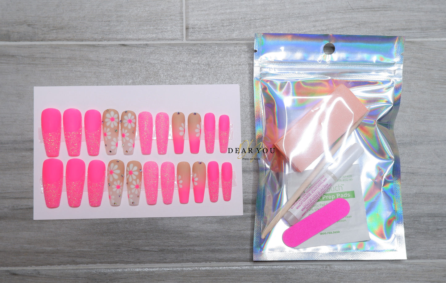 Daisy Pink 22pcs (Coffin)