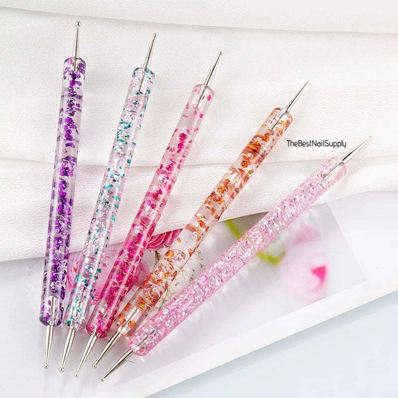 5pcs Crystal Dotting Pen | Marble Making | Nail Tool