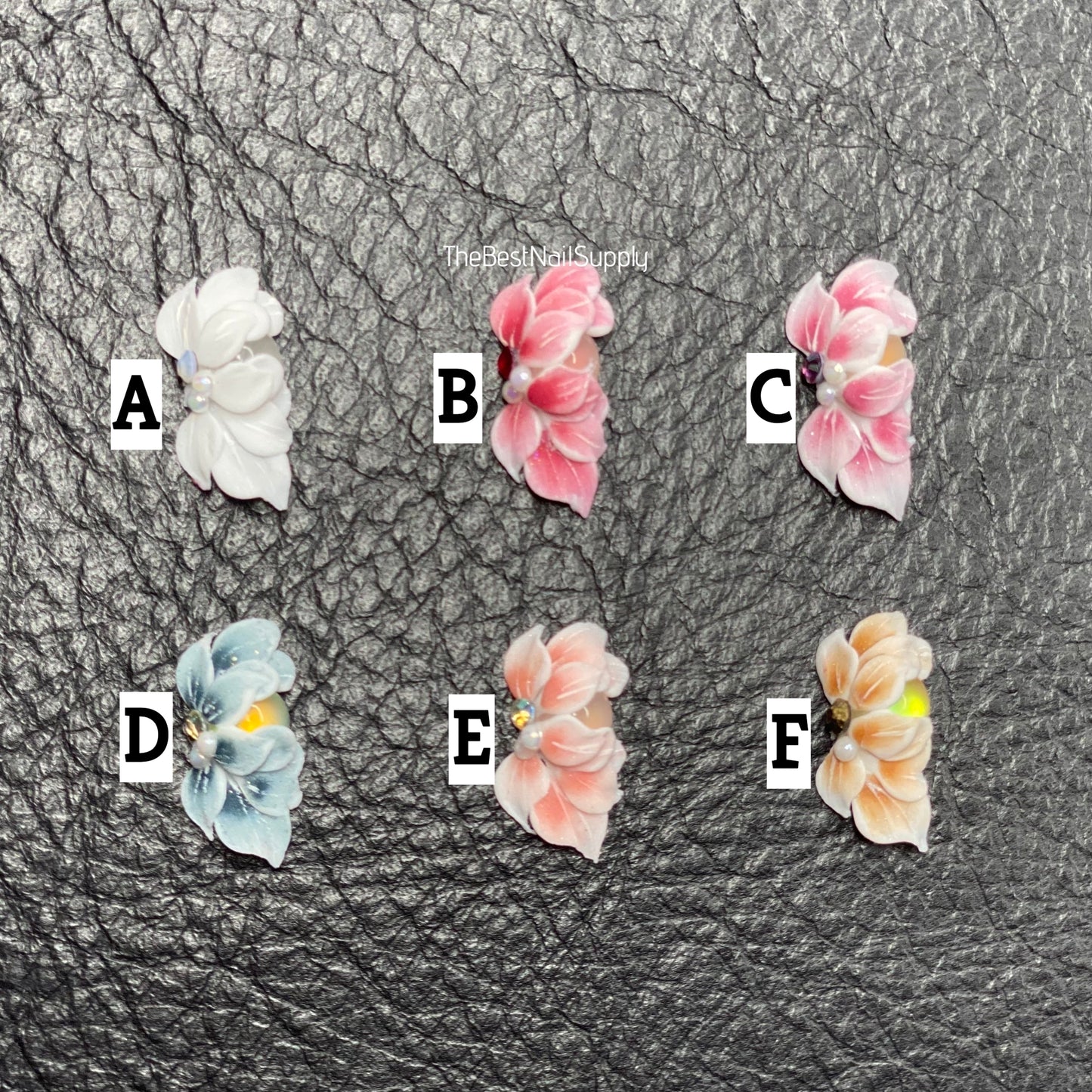 3D Acrylic Flowers 6 Colors (Style 49)
