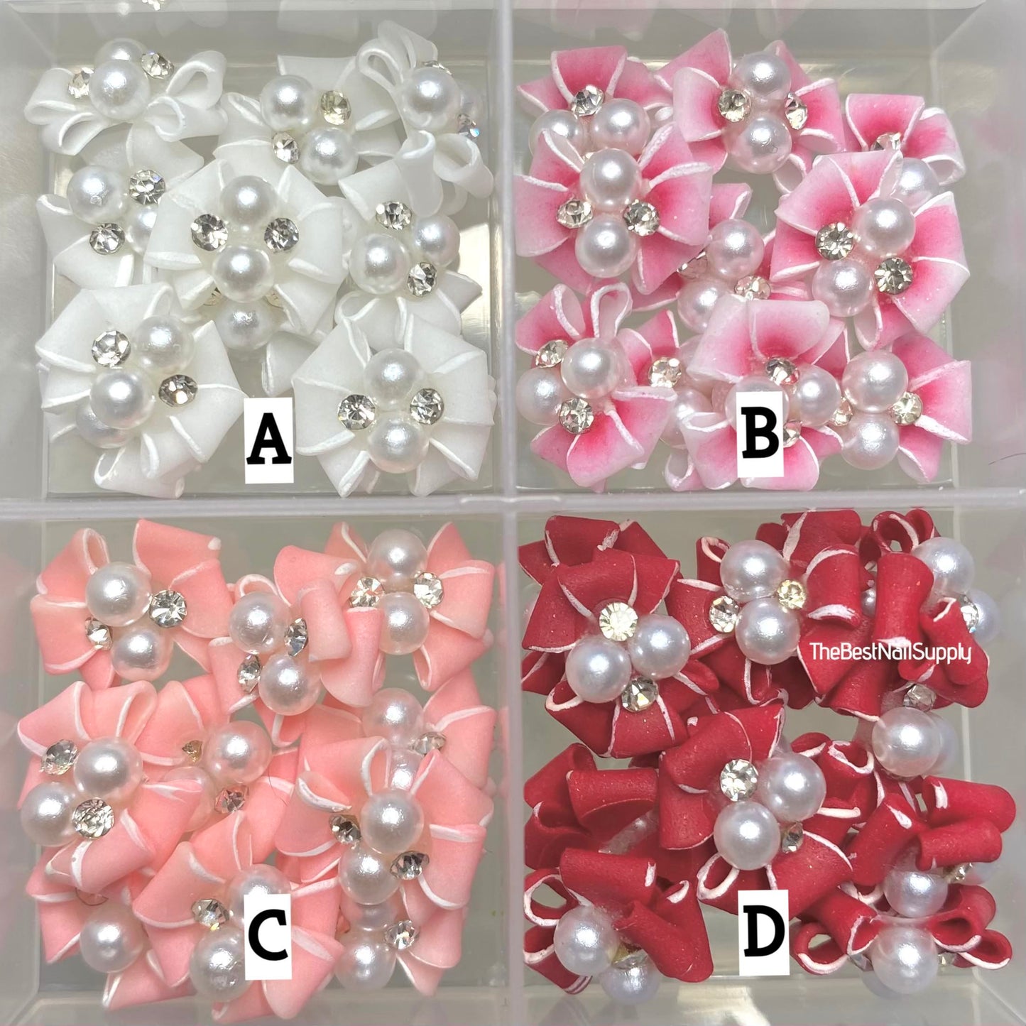 3D Acrylic Flowers 4 Colors (Style 12)