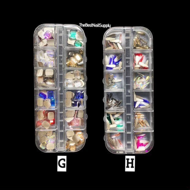 120pcs Mixed Rhinestones (8 Options)