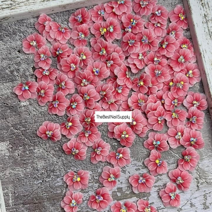 3D Acrylic Flowers 7 Colors (Style 6)