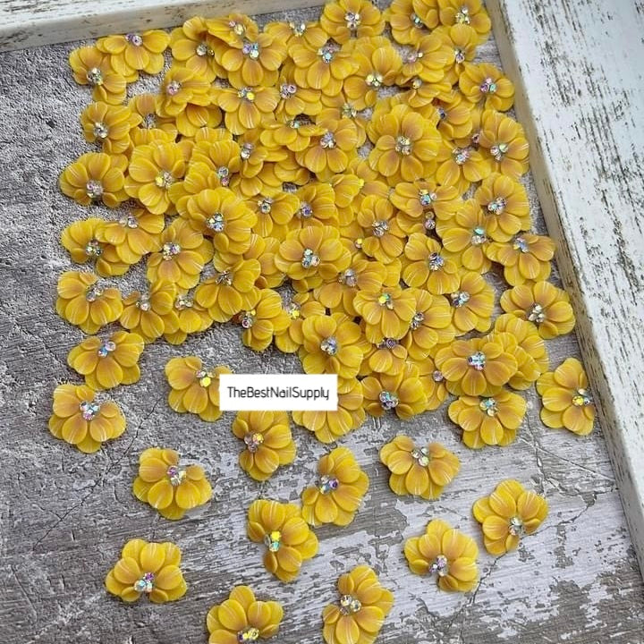 3D Acrylic Flowers 7 Colors (Style 6)