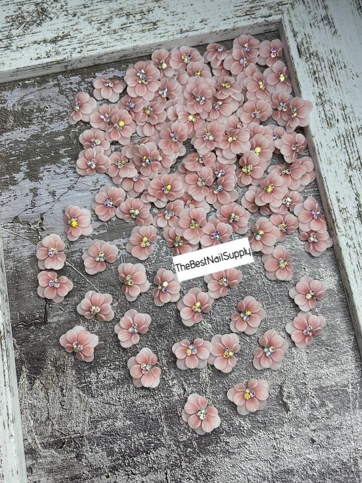 3D Acrylic Flowers 7 Colors (Style 6)