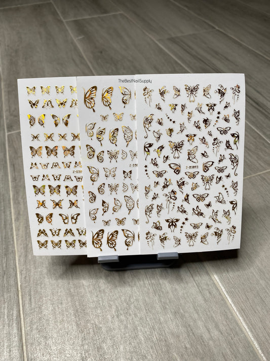 Gold Butterflies (3 Options)
