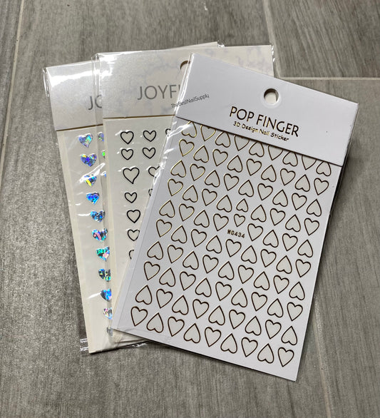Heart Stickers (3 Options)