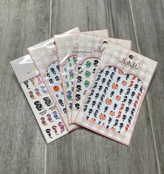 Dragon Stickers (5 Options)