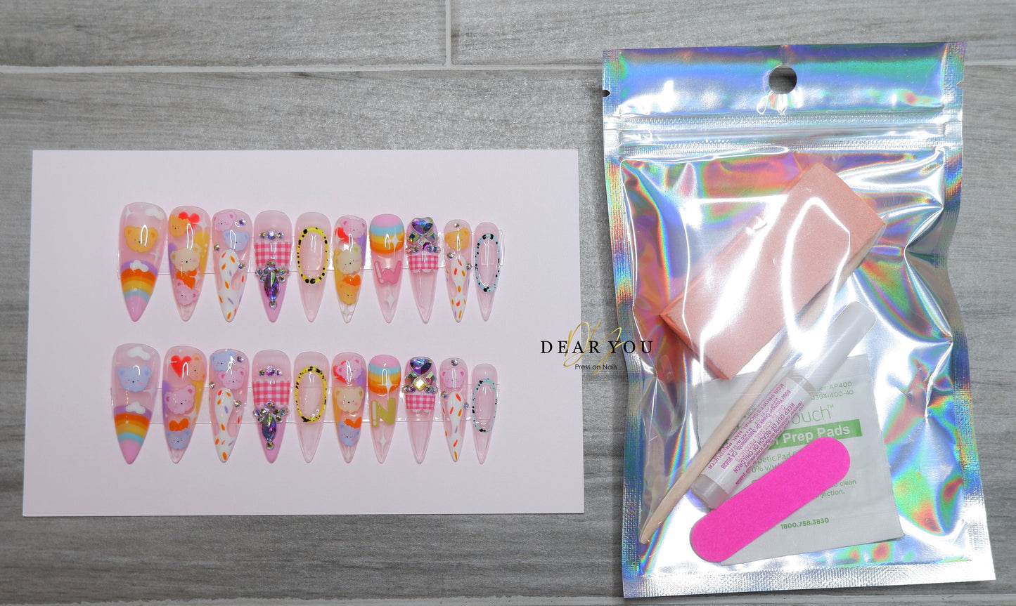 Candy/Bears 20pcs (Stiletto)