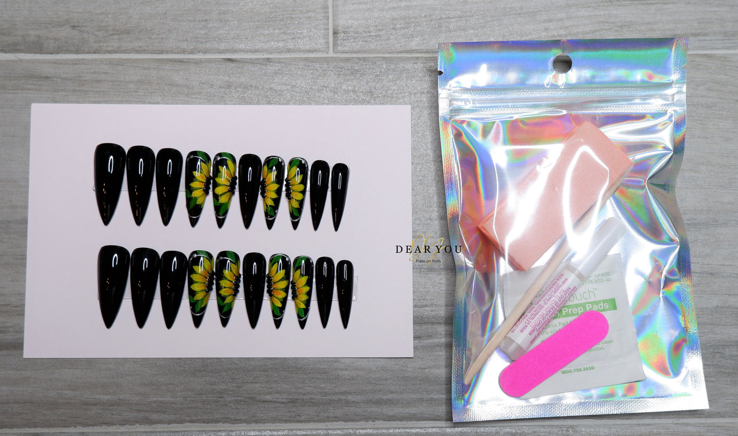 Sunflower 20pcs (Stiletto)
