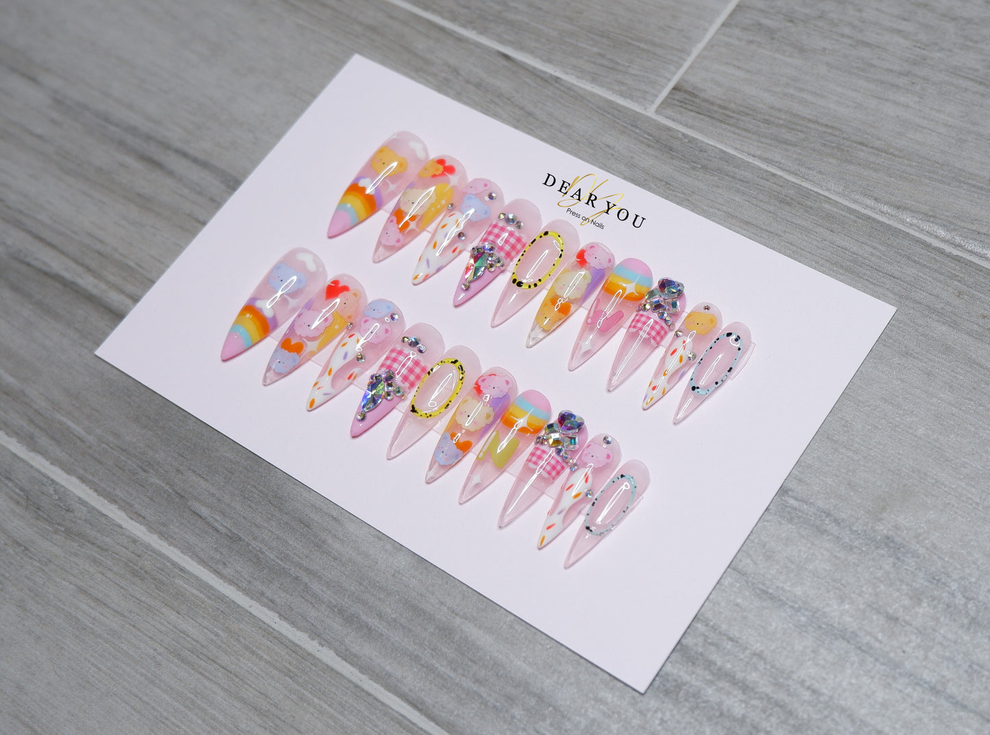 Candy/Bears 20pcs (Stiletto)