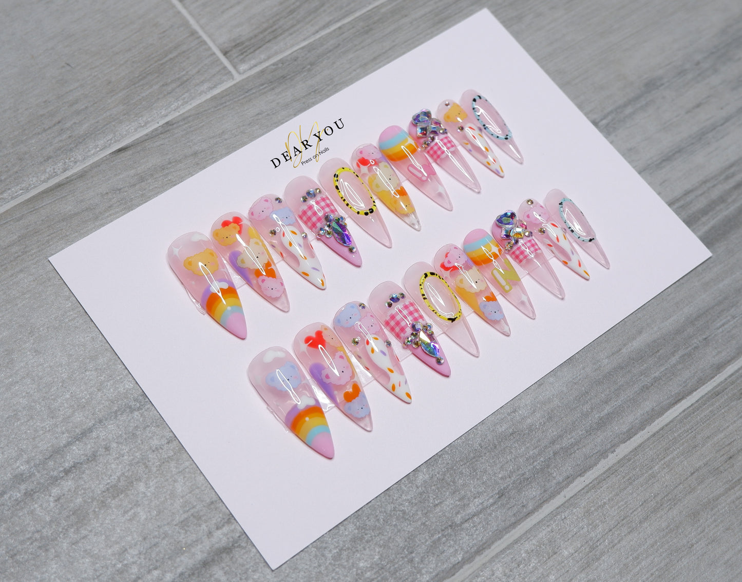 Candy/Bears 20pcs (Stiletto)