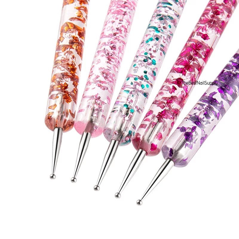 5pcs Crystal Dotting Pen | Marble Making | Nail Tool