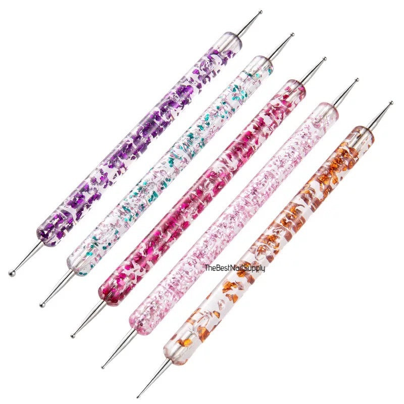 5pcs Crystal Dotting Pen | Marble Making | Nail Tool