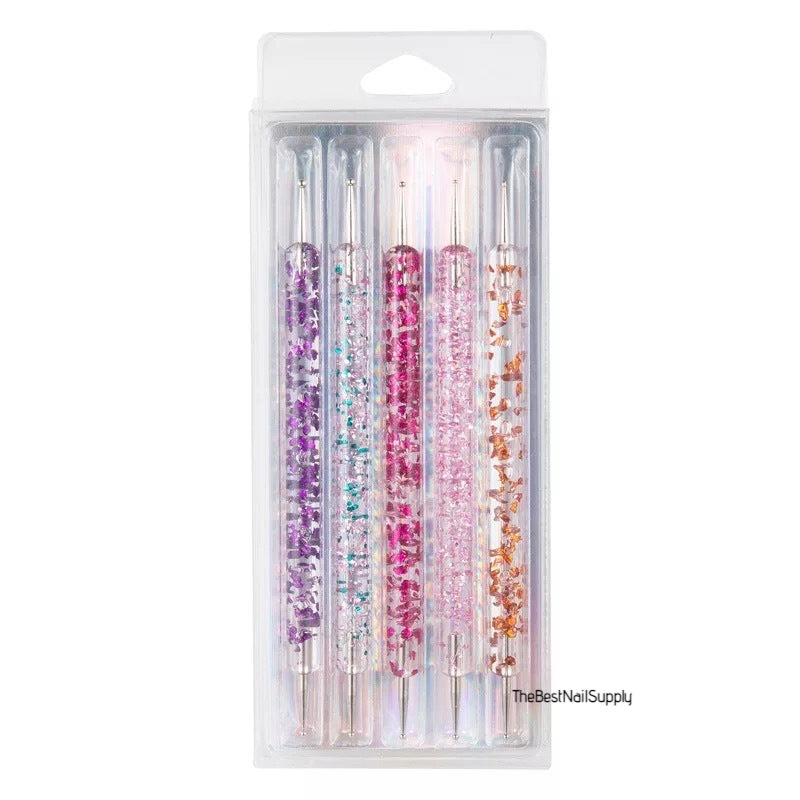5pcs Crystal Dotting Pen | Marble Making | Nail Tool