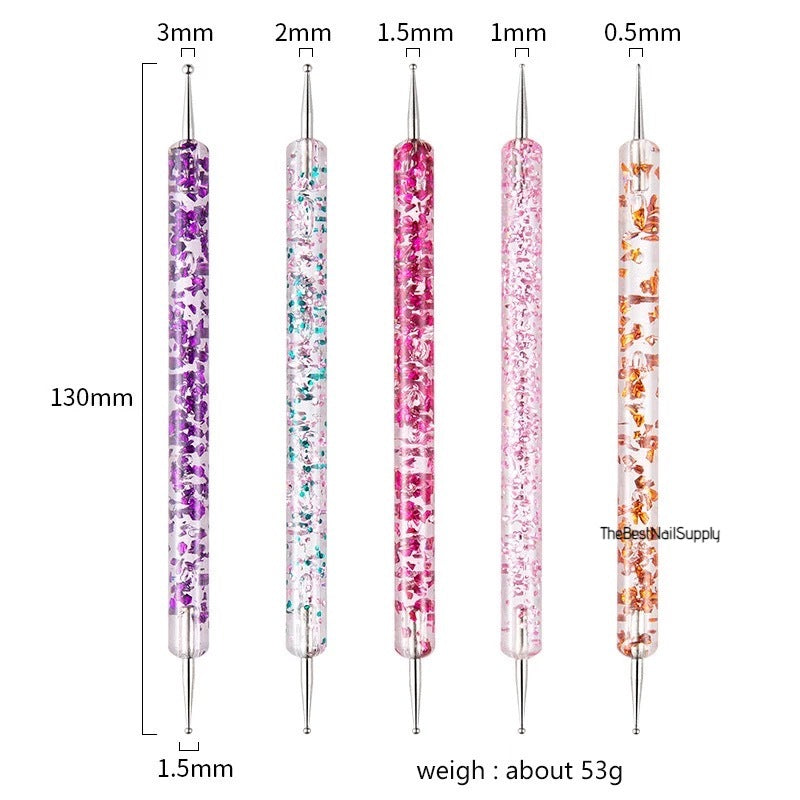 5pcs Crystal Dotting Pen | Marble Making | Nail Tool