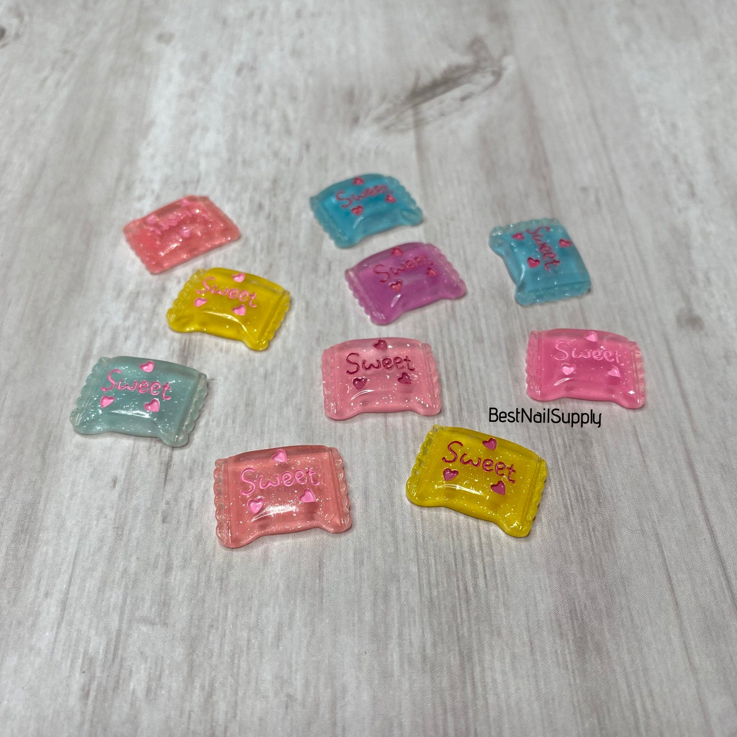 10pcs Candy Resin