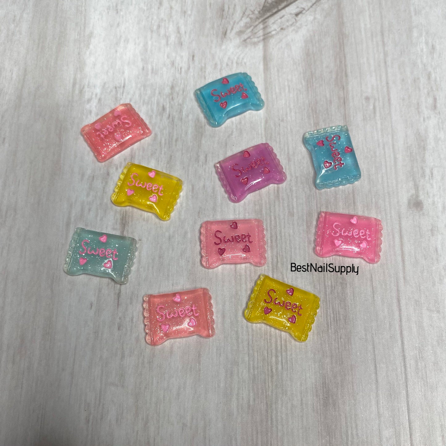 10pcs Candy Resin