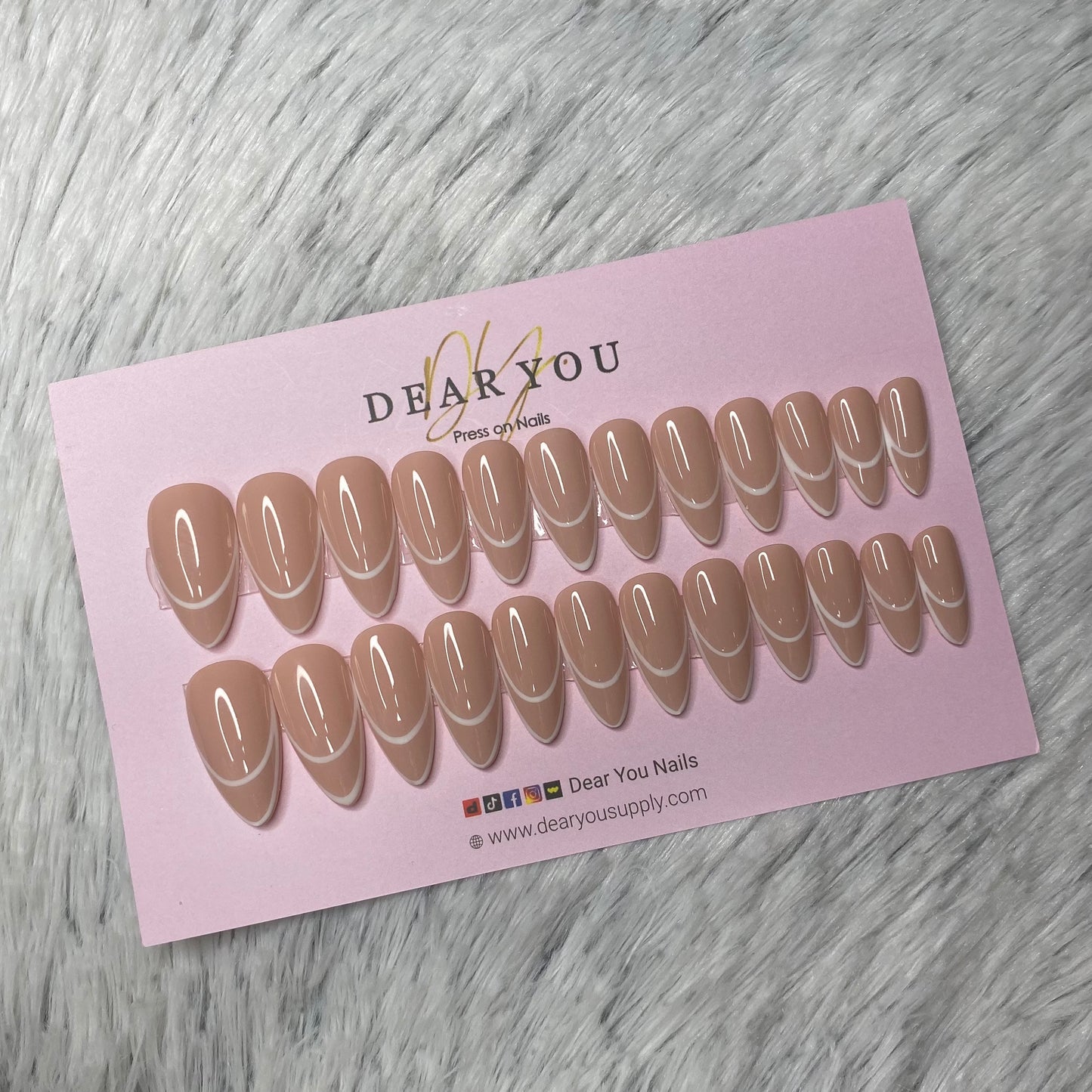 Beige 24pcs (Almond)