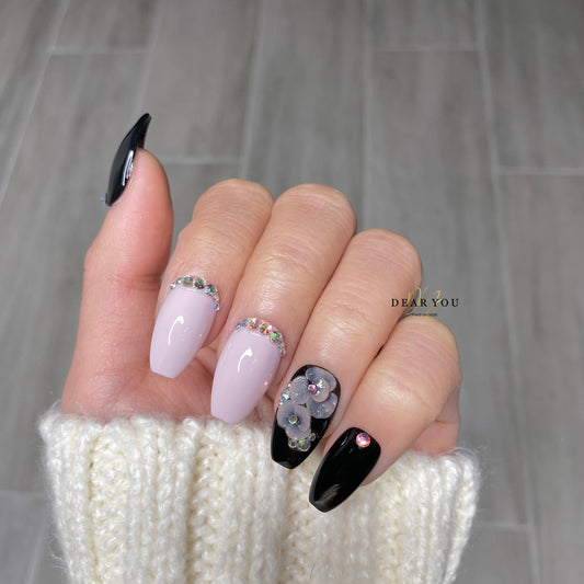 Nail Set 24pcs (Short Coffin)