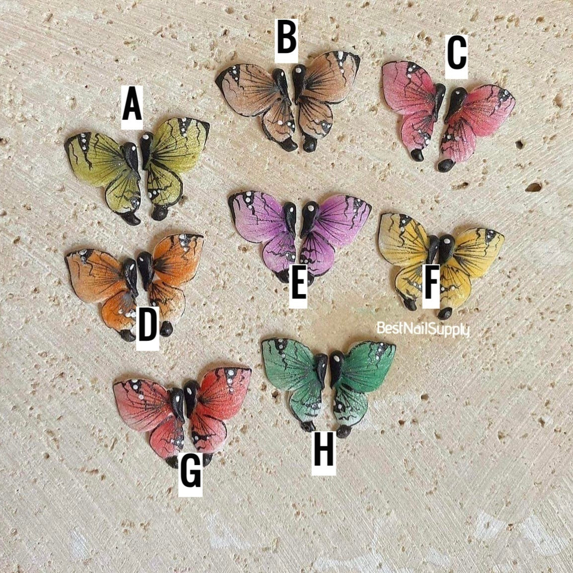 3D Acrylic Butterflies (8 Colors)