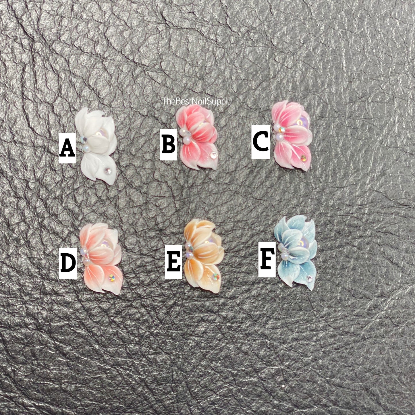 3D Acrylic Flowers 6 Colors (Style 47)