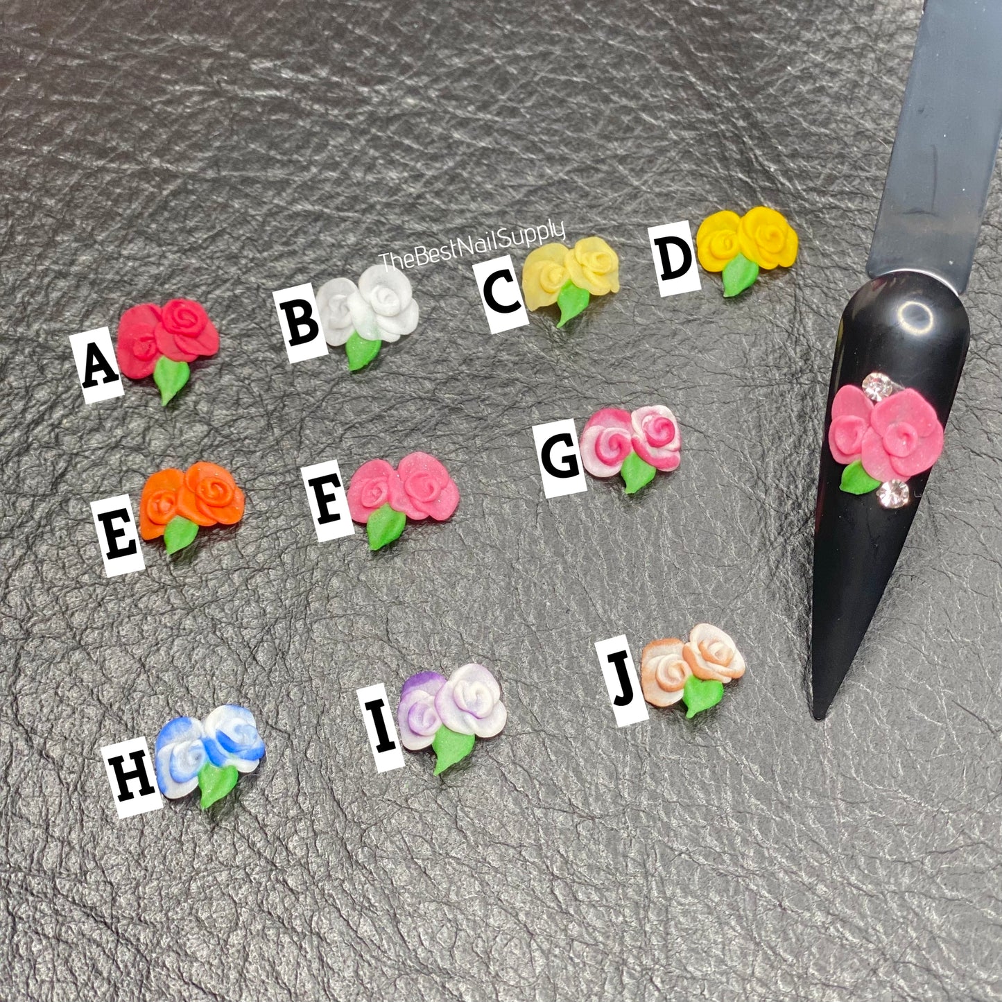 3D Acrylic Flowers 10 Colors (Style 44)
