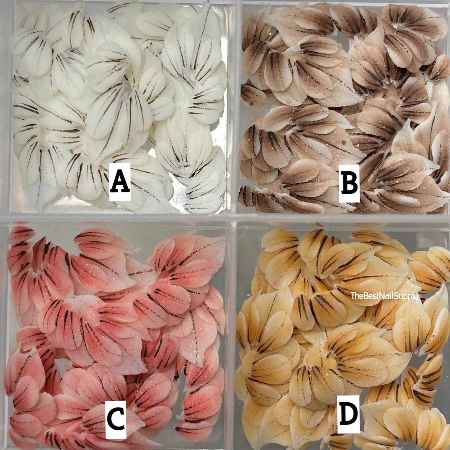 3D Acrylic Flowers 4 Colors (Style 97)