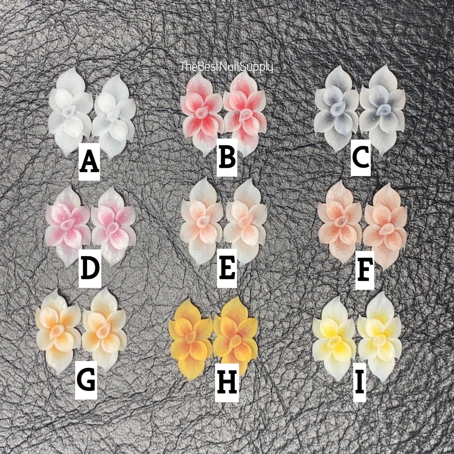 3D Acrylic Flowers 9 Colors (Style 32)