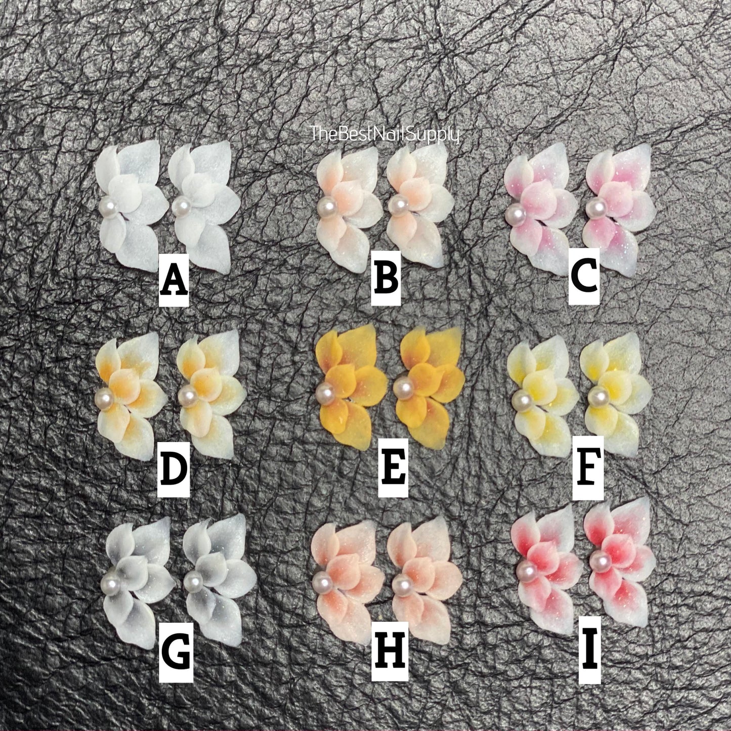 3D Acrylic Flowers 9 Colors (Style 31)