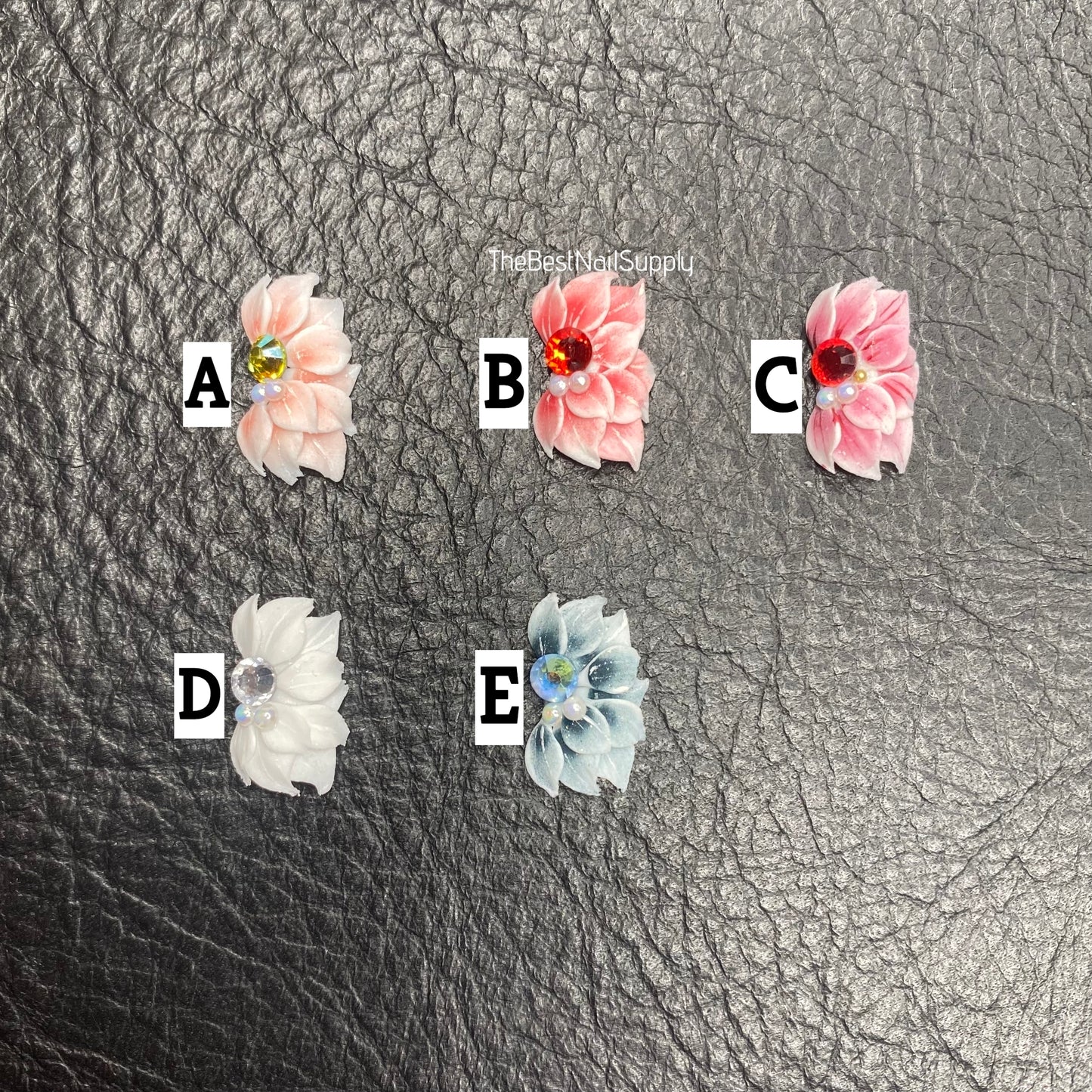 3D Acrylic Flowers 5 Colors (Style 48)