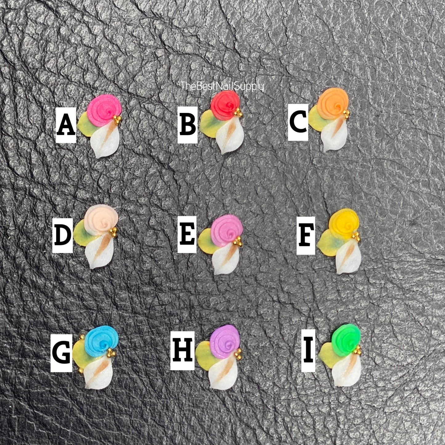 3D Acrylic Flowers 9 Colors (Style 42)