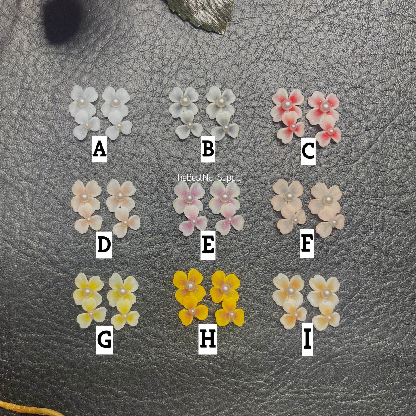 3D Acrylic Flowers 9 Colors (Style 25)