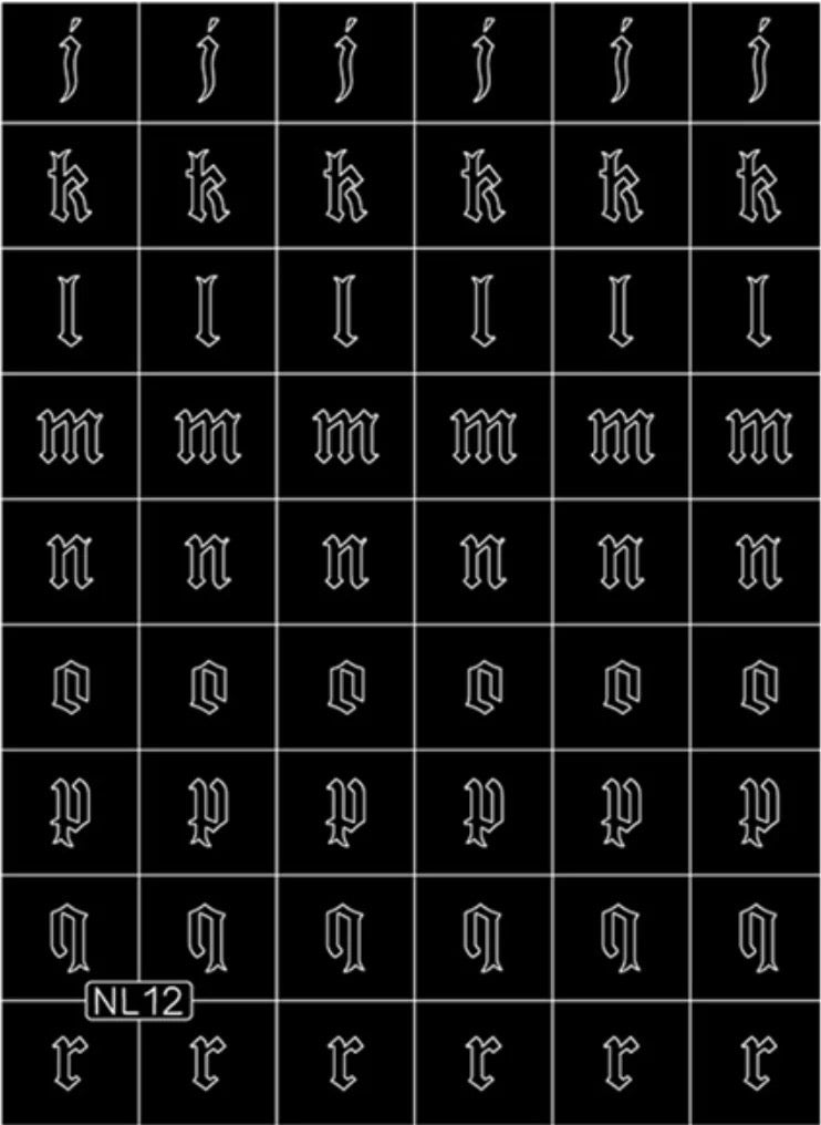 Nail Stencils (6 Options)