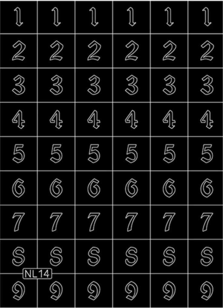 Nail Stencils (8 Options)