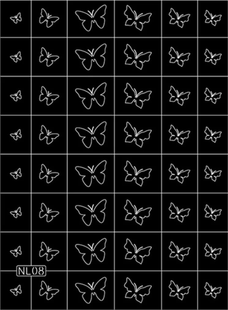 Nail Stencils (8 Options)