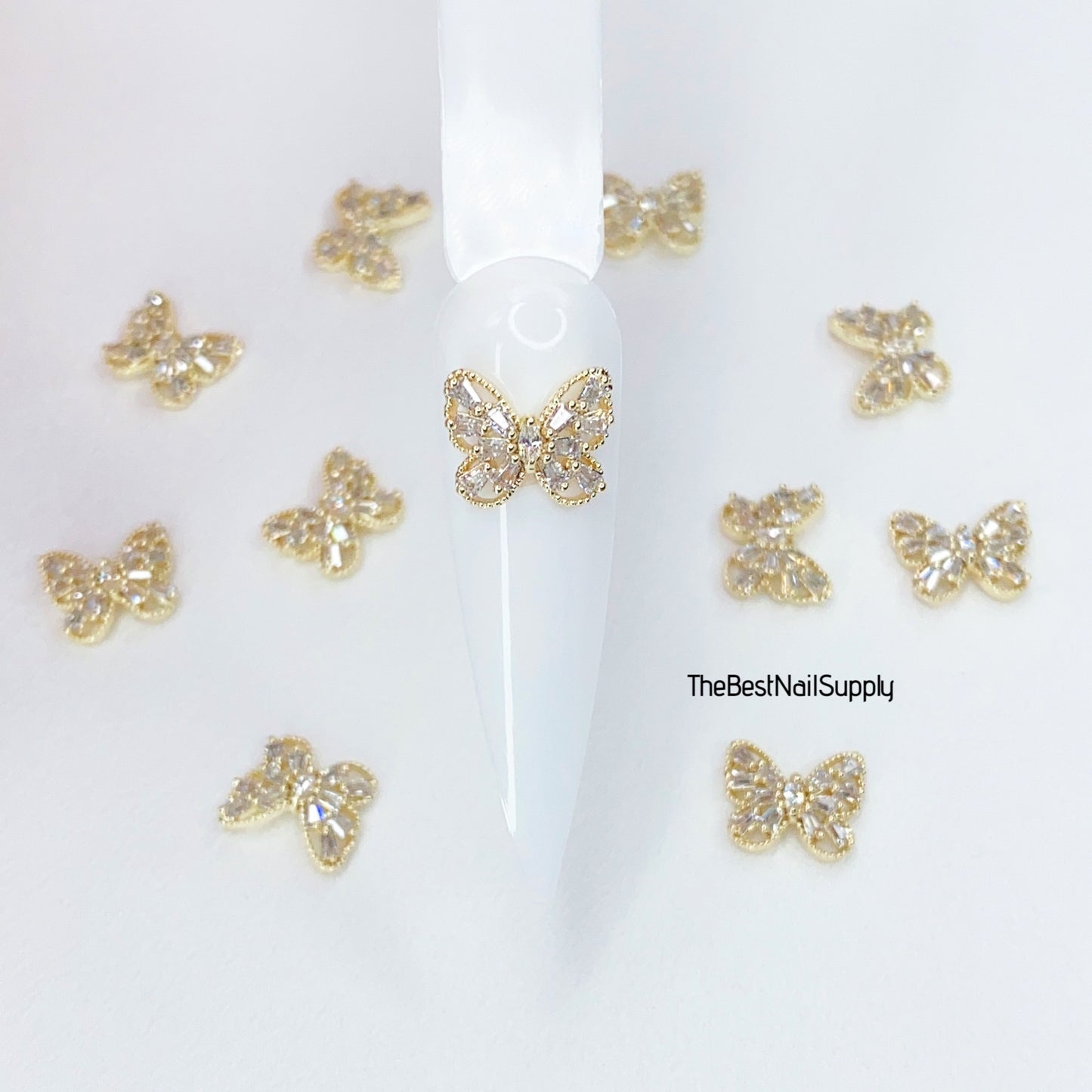 Zircon Butterfly (Gold or White)