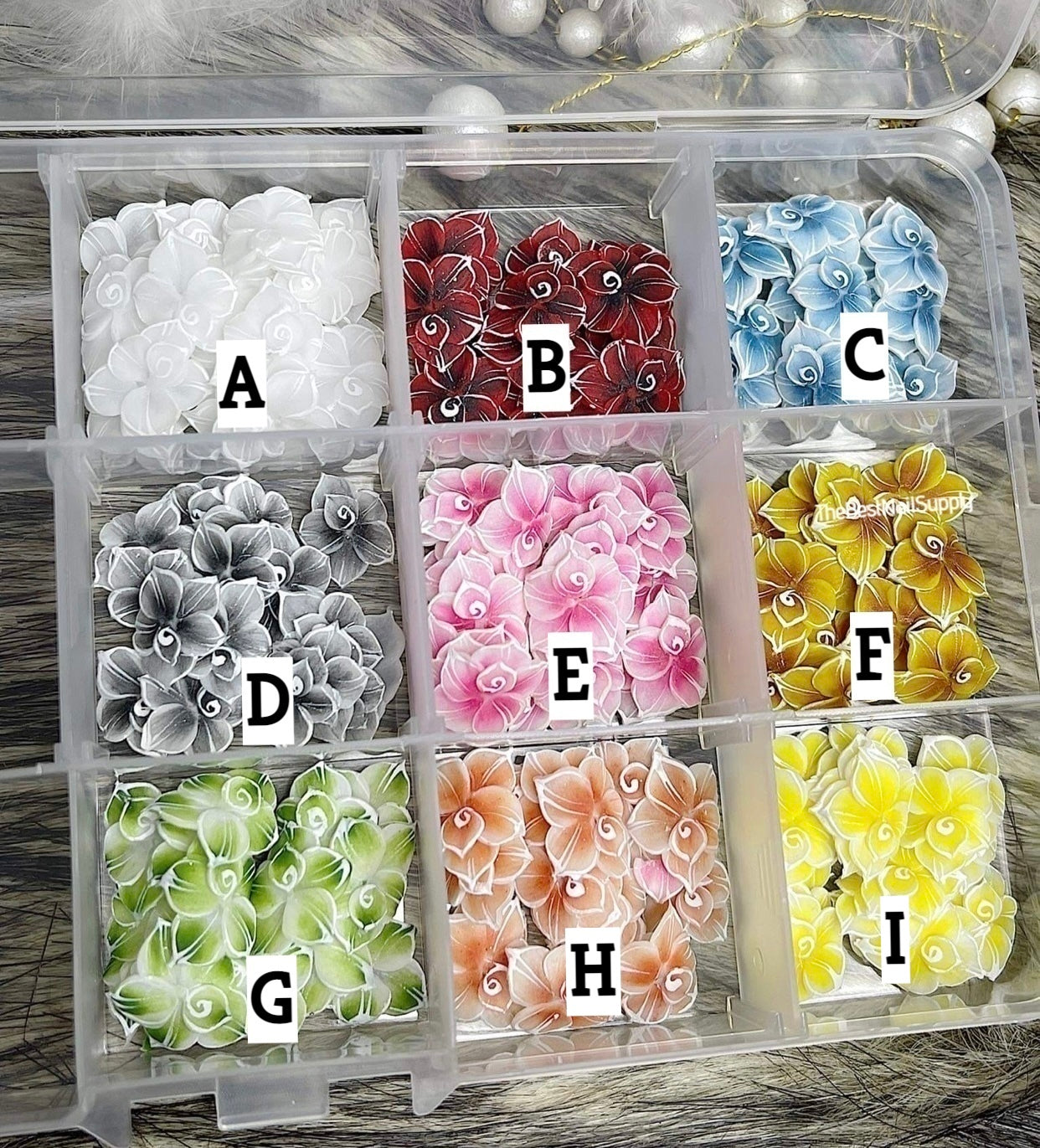 3D Acrylic Flowers 9 Colors (Style 1)
