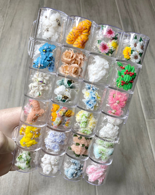 100/200 Pieces Acrylic Flower Set (Style 21)