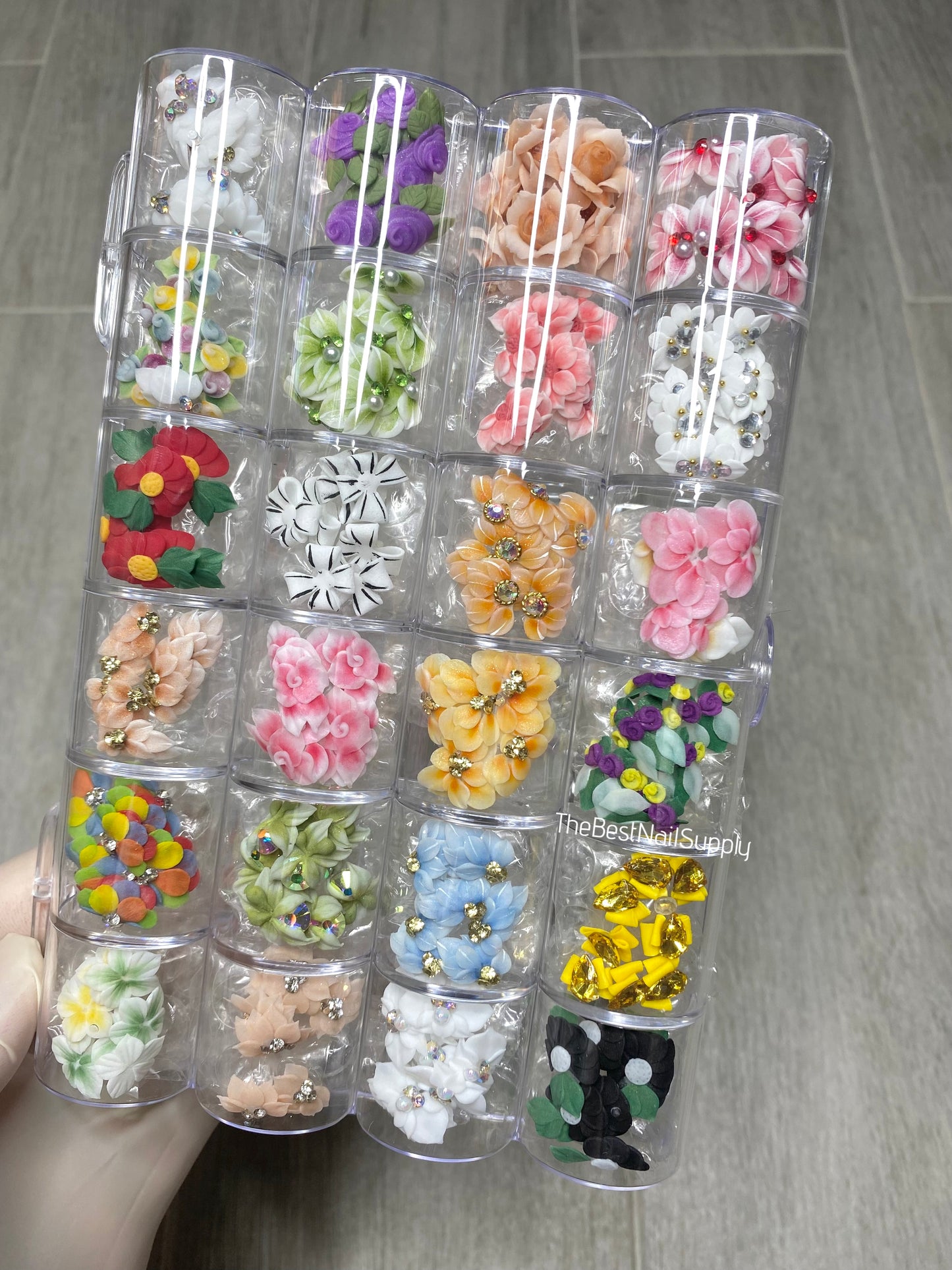 100/200 Pieces Acrylic Flower Set (Style 1)