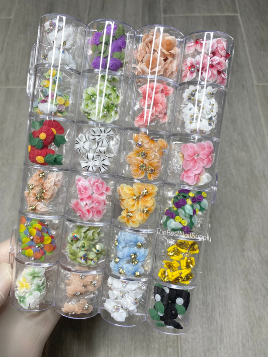 100/200 Pieces Acrylic Flower Set (Style 1)
