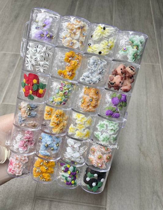 100/200 Pieces Acrylic Flower Set (Style 10)