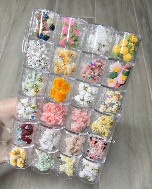 100/200 Pieces Acrylic Flower Set (Style 11)